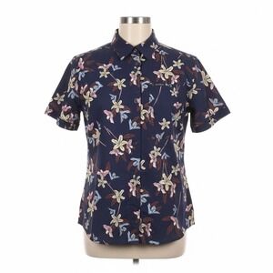 Columbia Shirt S Floral Hawaiian Camp Recycled Poly Vented Fishing Hiking Travel